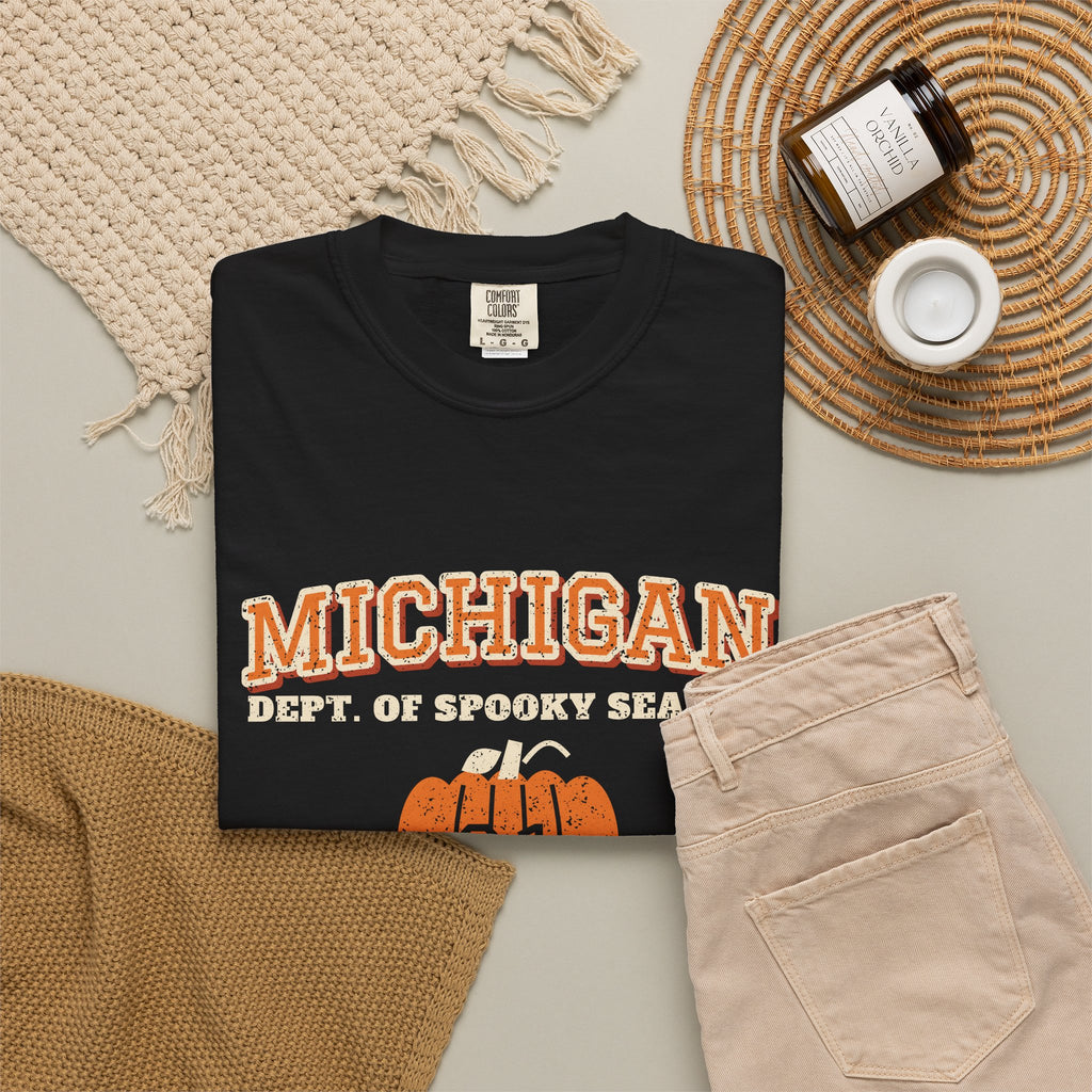 Michigan Dept. of Spooky Season Varsity T-Shirt