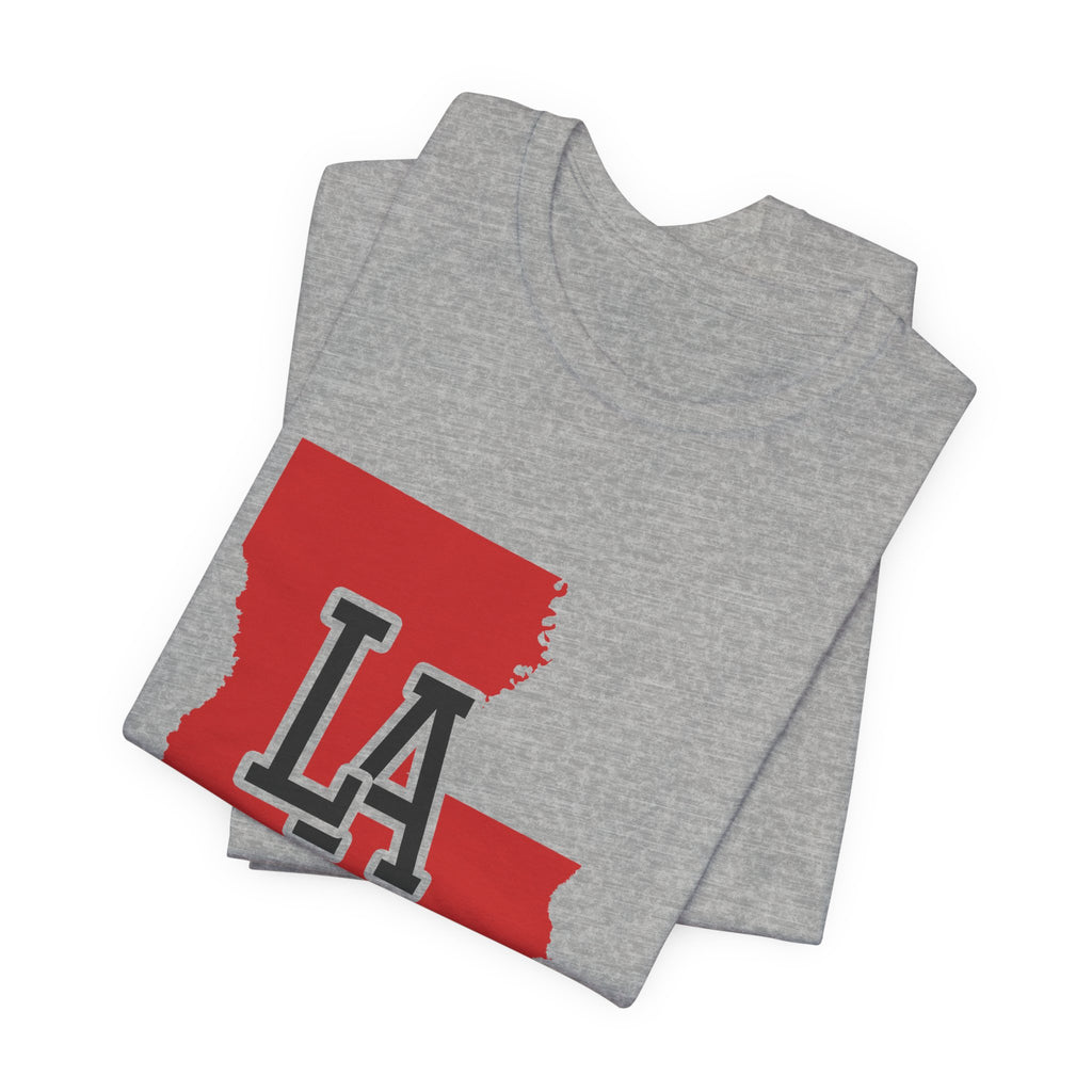 Louisiana Varsity Monogram Map T-Shirt