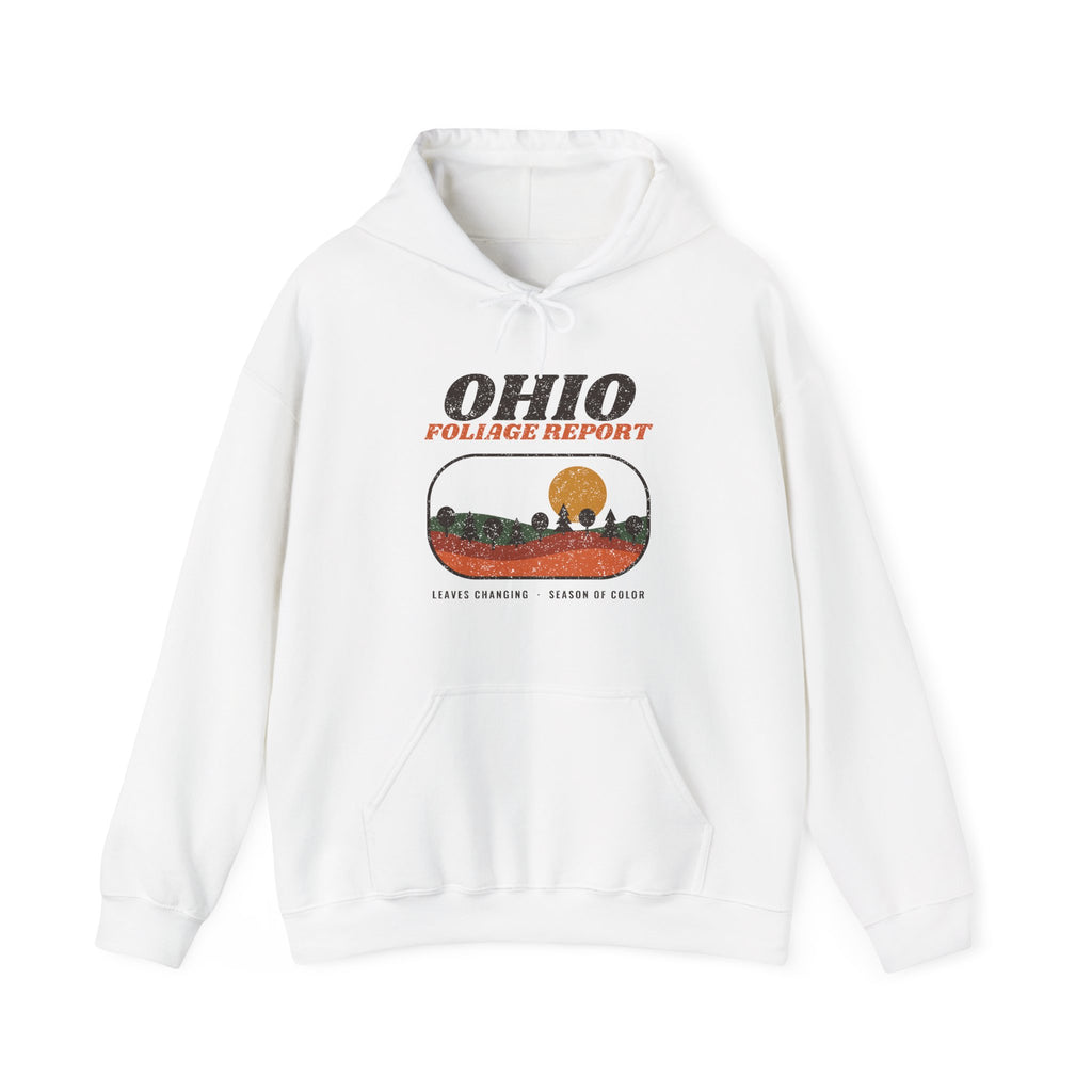 Ohio Foliage Report Retro Landscape Hoodie