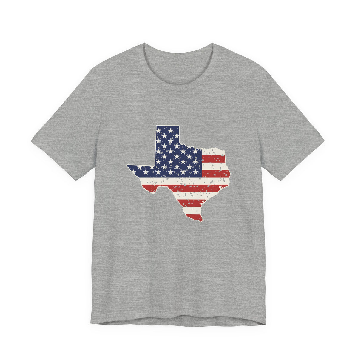 Texas American Flag Map T-Shirt