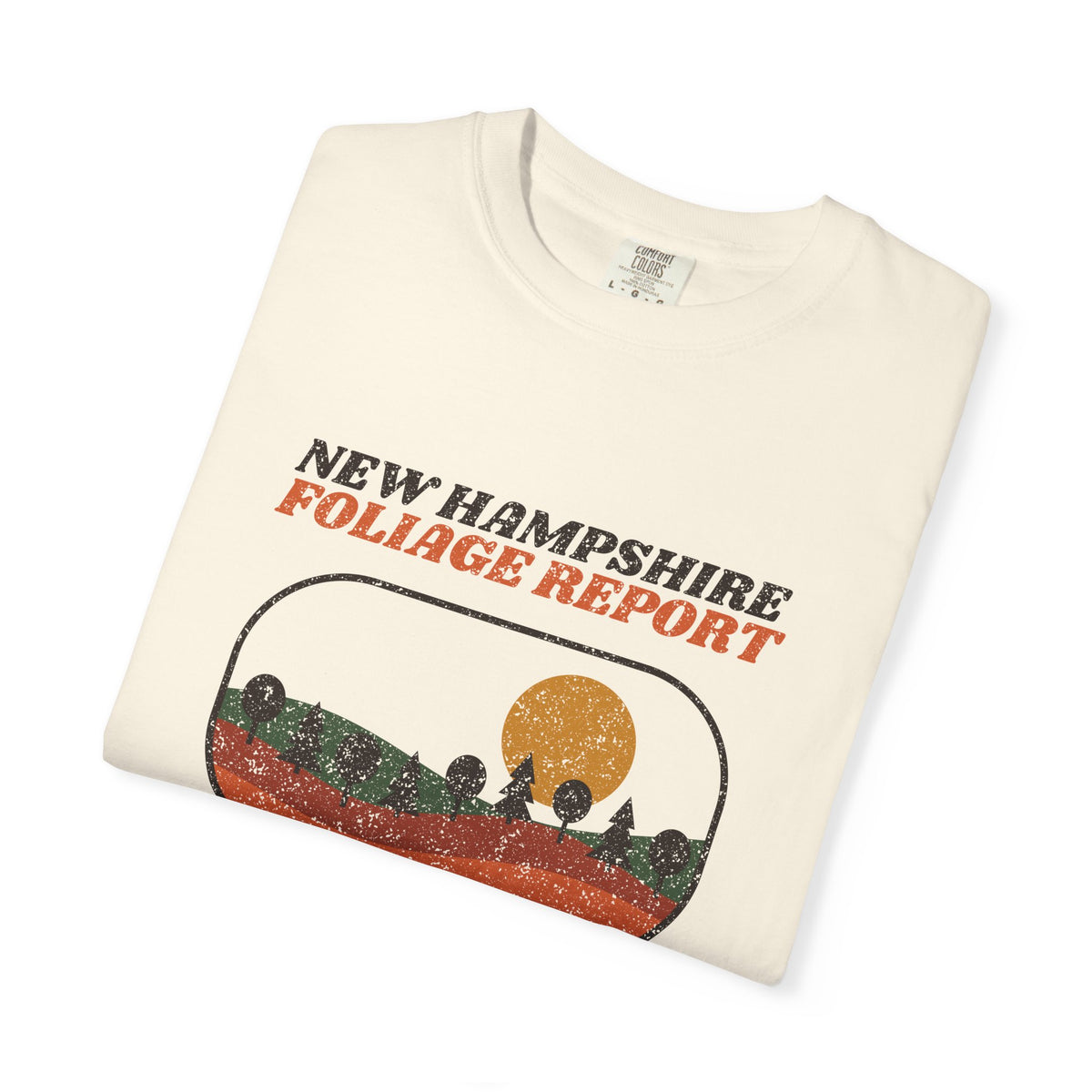 New Hampshire Foliage Report Retro Landscape T-Shirt