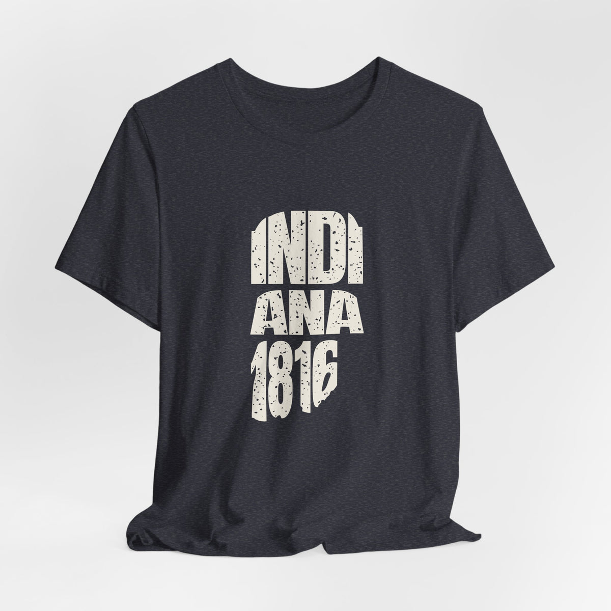 Indiana Vintage Letters Map T-Shirt