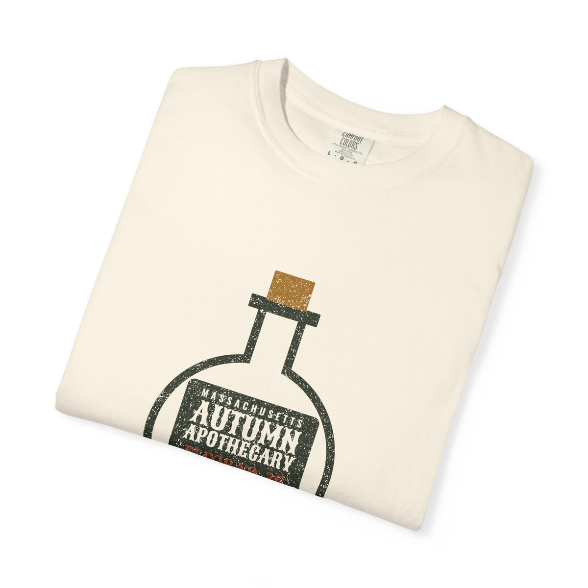 Massachusetts Autumn Apothecary Flask T-Shirt