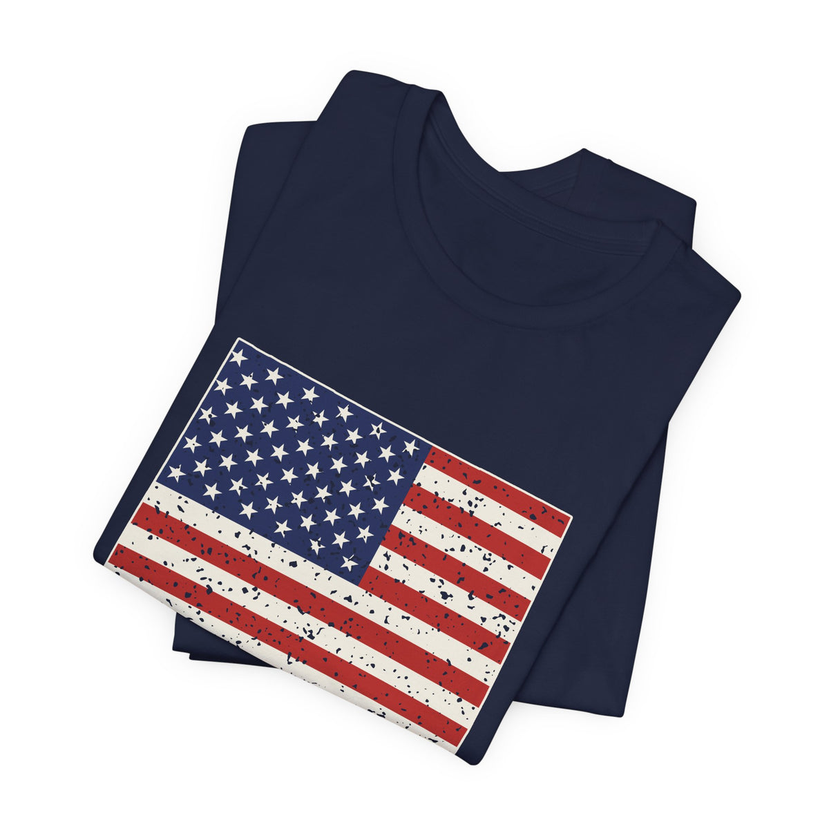 Wyoming American Flag Map T-Shirt