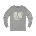 Ohio Vintage Letters Map Long Sleeve Tee