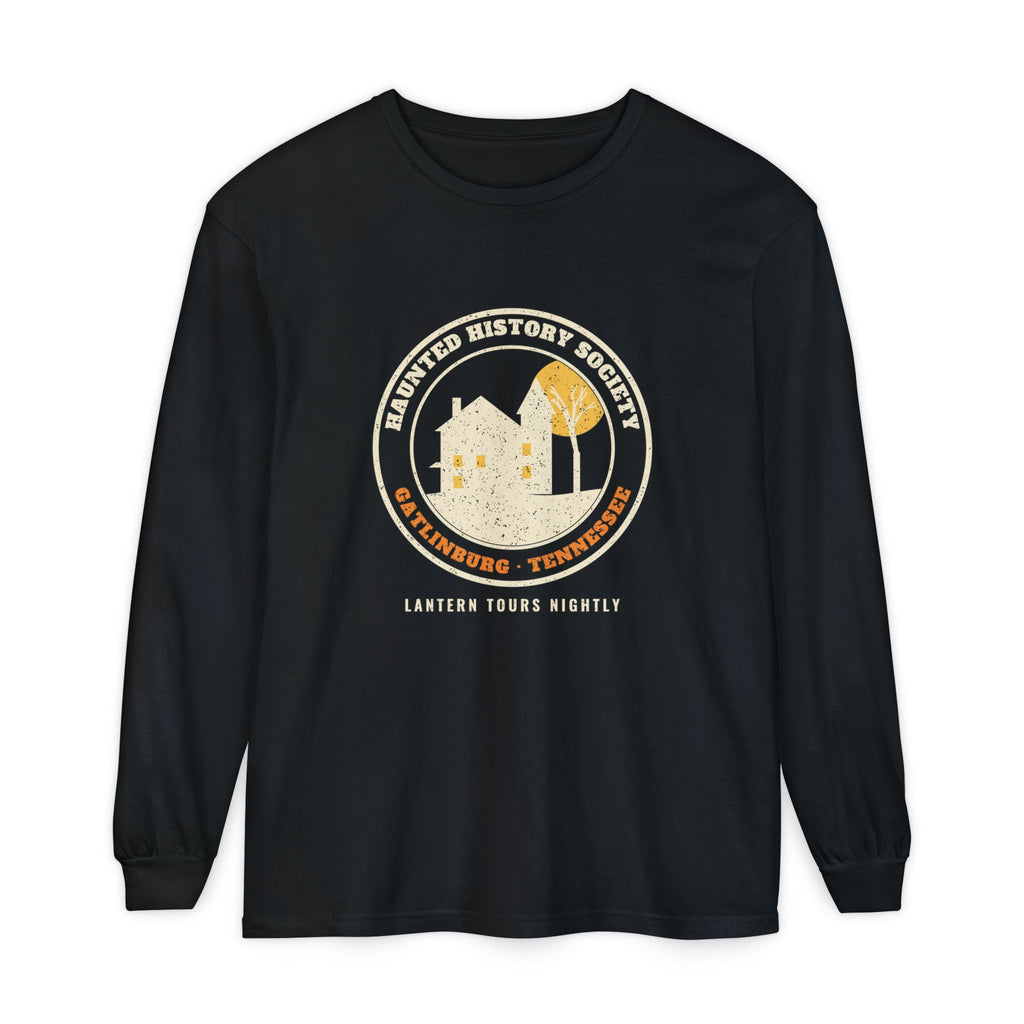 Gatlinburg Tennessee Haunted History Society Seal Long Sleeve Tee
