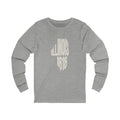 Illinois Vintage Letters Map Long Sleeve Tee