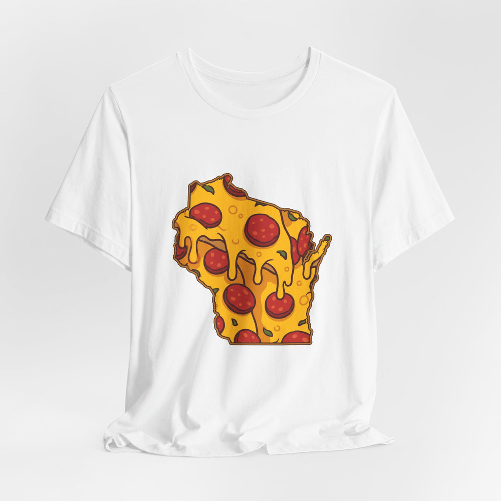 Wisconsin Pizza Map T-Shirt