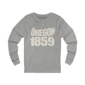 Oregon Vintage Letters Map Long Sleeve Tee