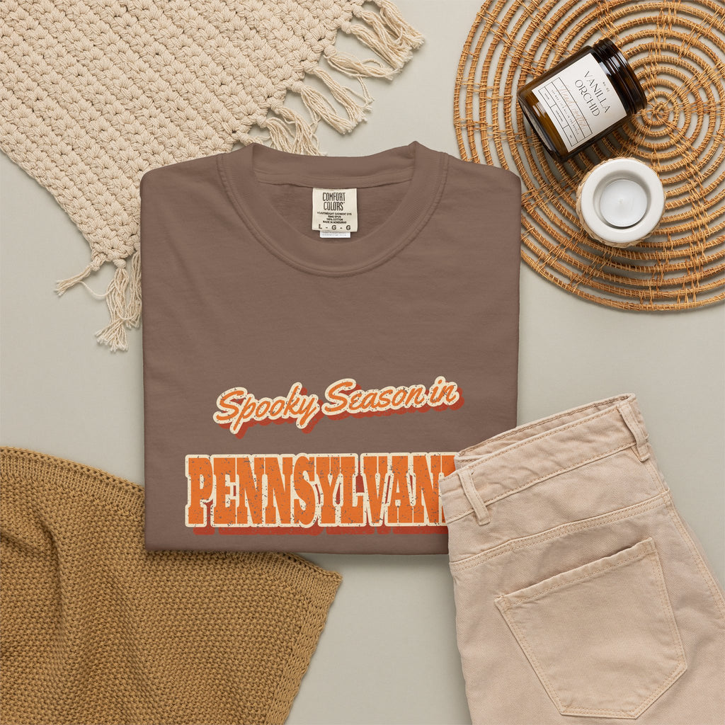 Spooky Season in Pennsylvania Vintage Postcard T-Shirt