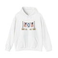 Scottish Roots American Heart Watercolor Flags Hoodie