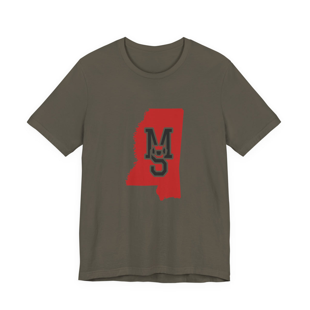 Mississippi Varsity Monogram Map T-Shirt