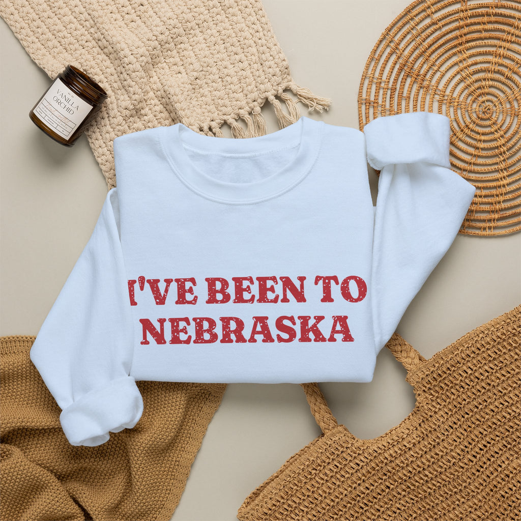 I've Been to Nebraska Vintage Travel Souvenir Crewneck Sweatshirt