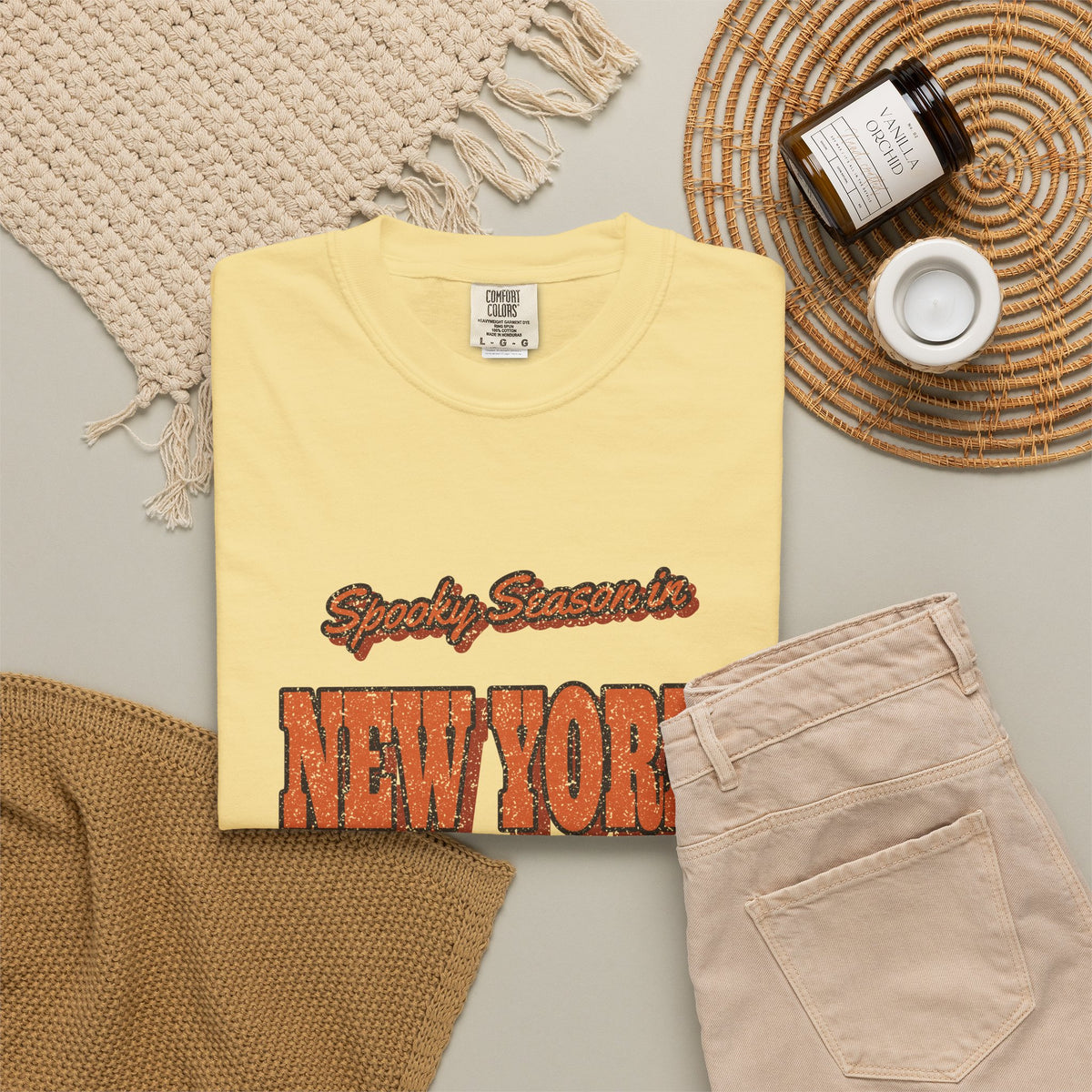 Spooky Season in New York Vintage Postcard T-Shirt