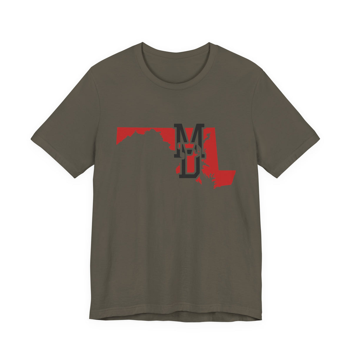 Maryland Varsity Monogram Map T-Shirt