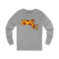 Massachusetts Pizza Map Long Sleeve Tee