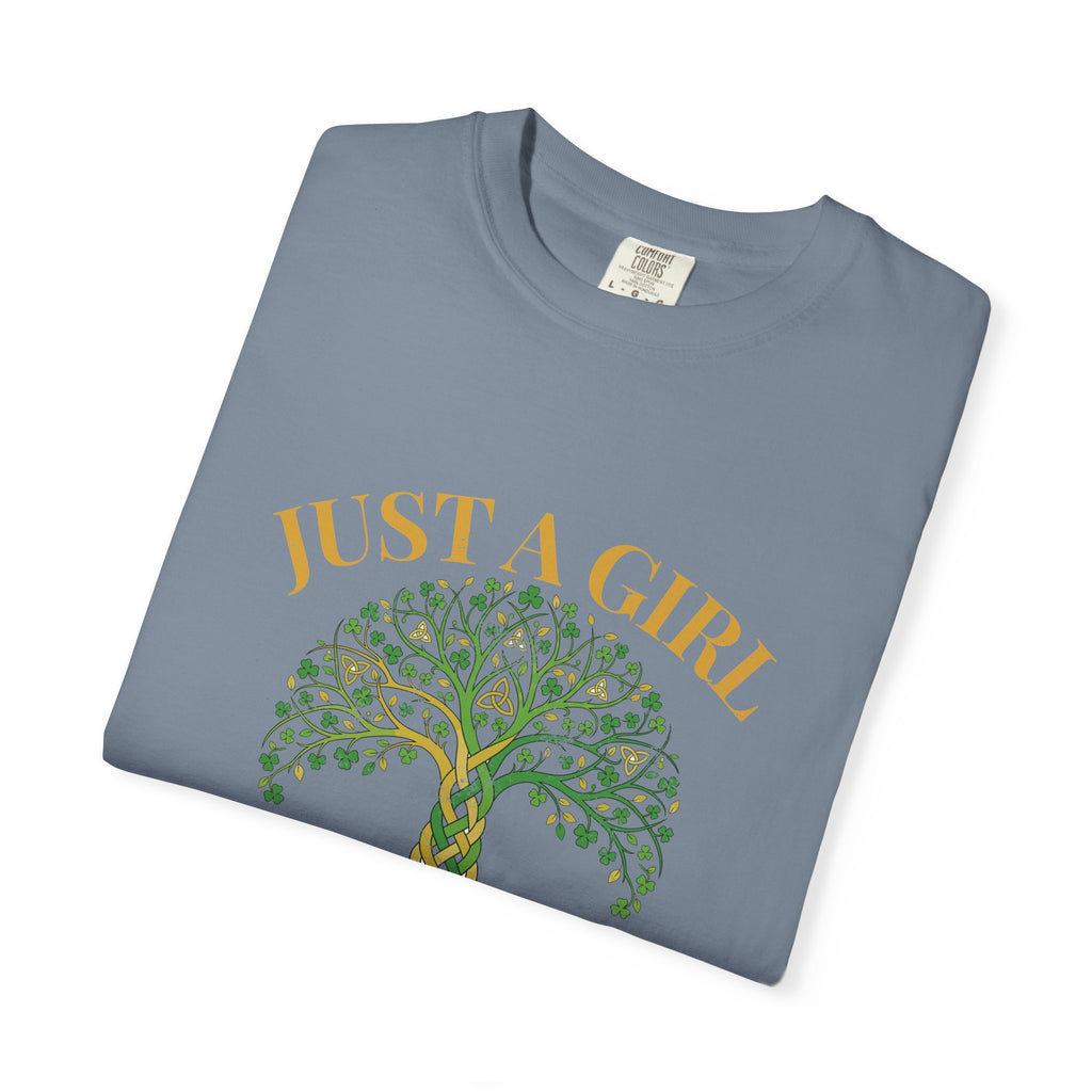 Just a Girl With Irish Roots Tree of Life T-Shirt