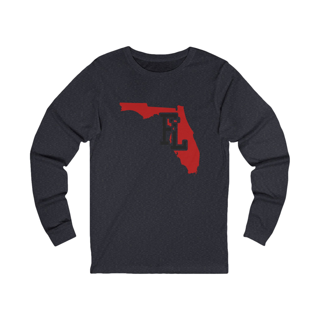 Florida Varsity Monogram Map Long Sleeve Tee