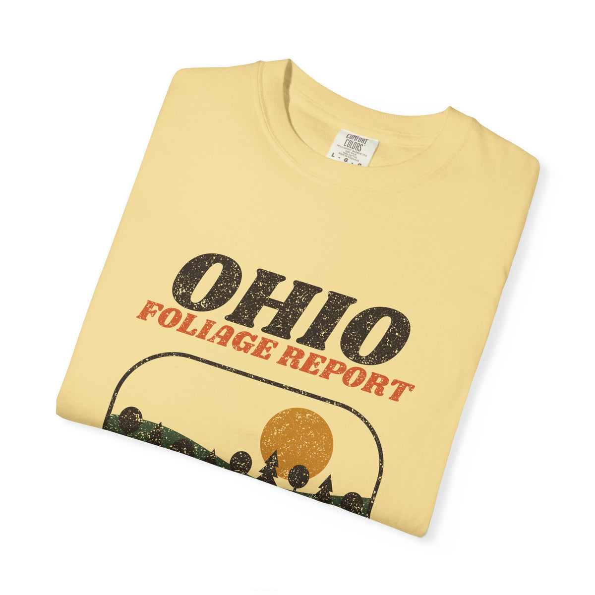 Ohio Foliage Report Retro Landscape T-Shirt