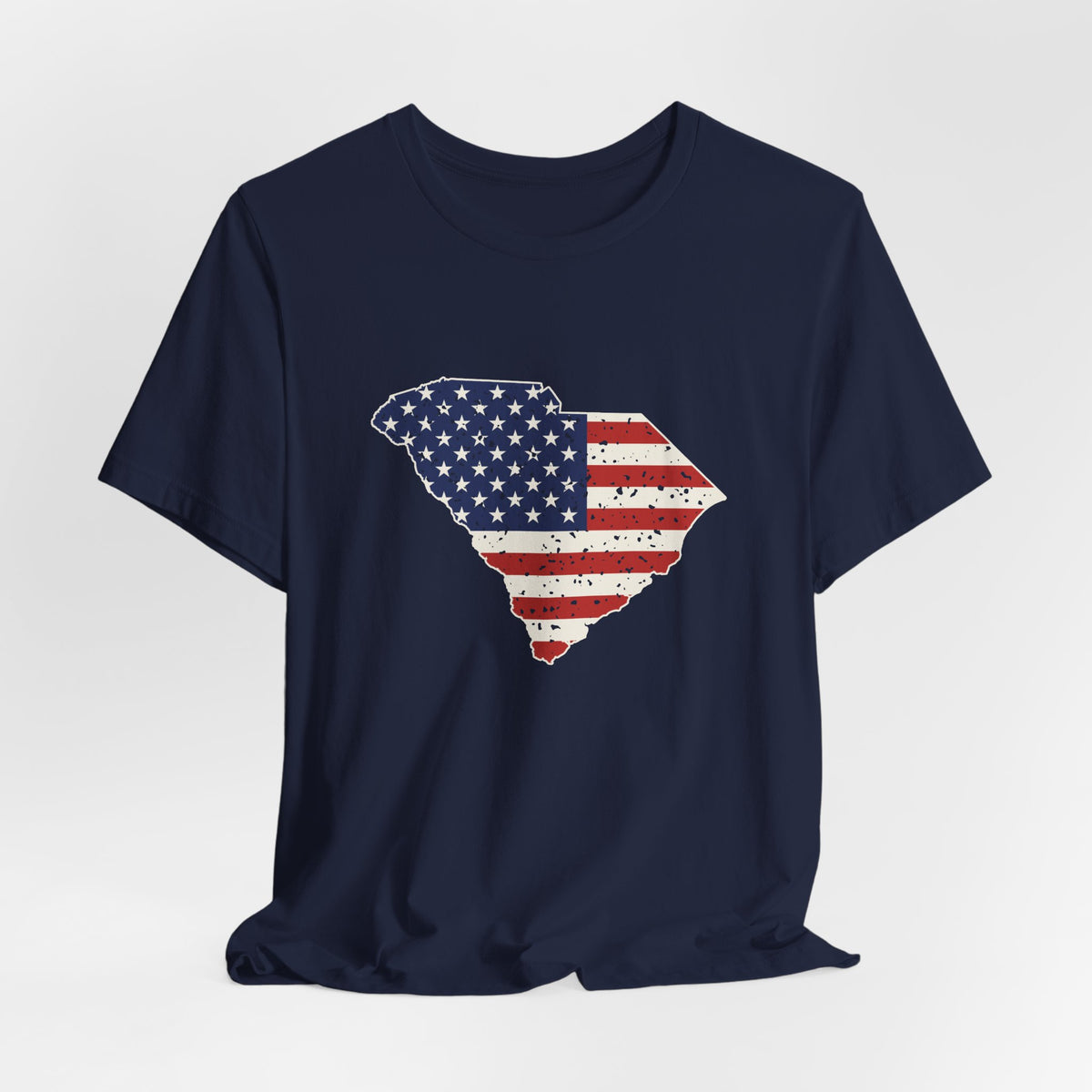 South Carolina American Flag Map T-Shirt