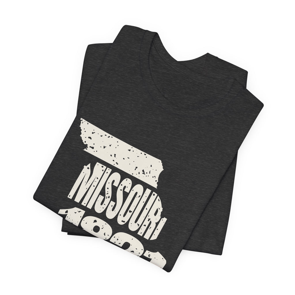 Missouri Vintage Letters Map T-Shirt