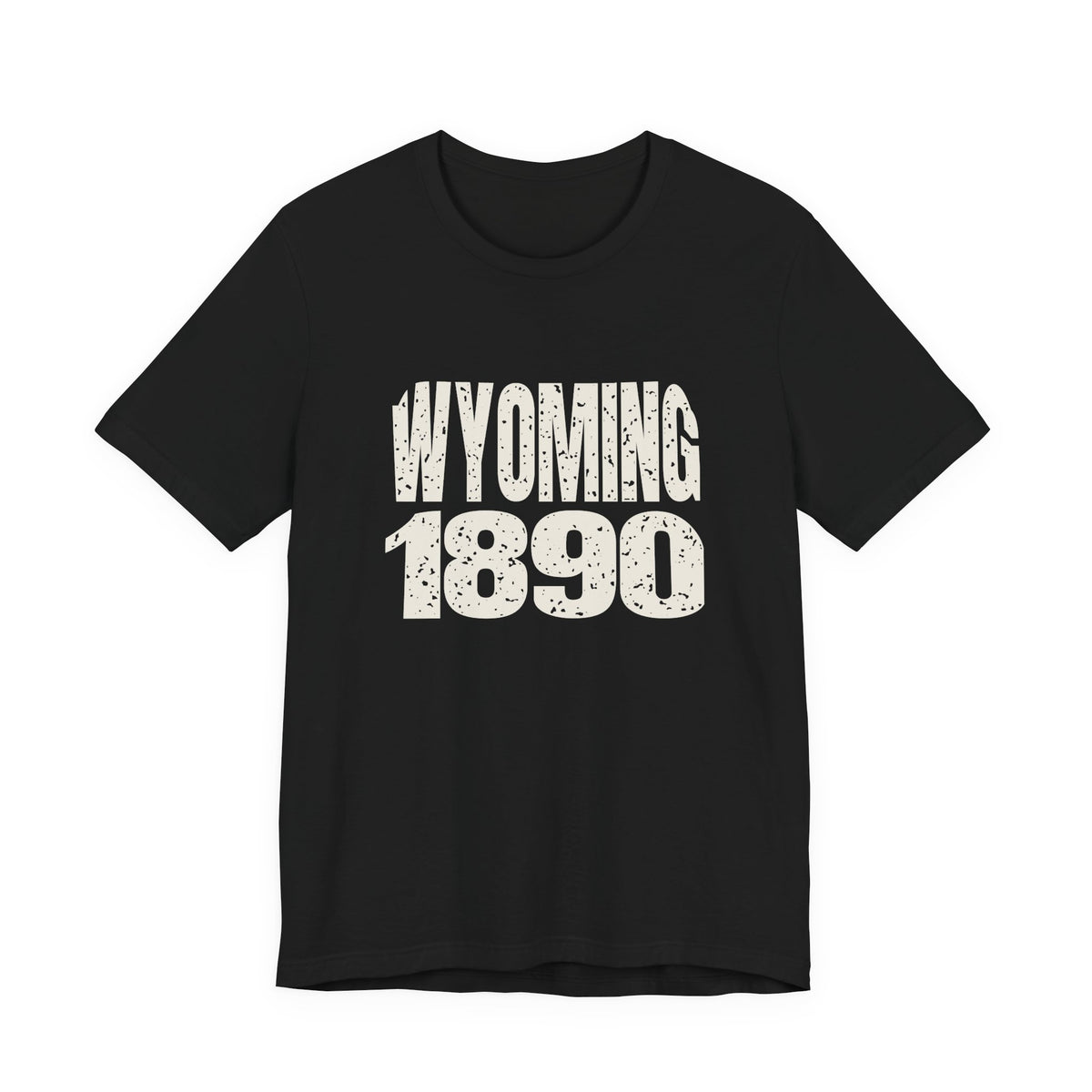 Wyoming Vintage Letters Map T-Shirt