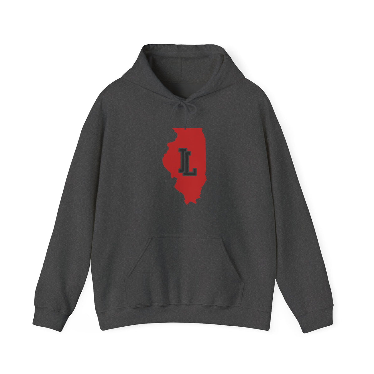 Illinois Varsity Monogram Map Hoodie
