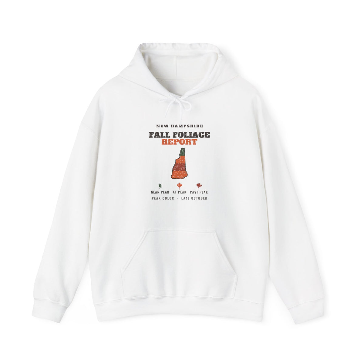 New Hampshire Fall Foliage Report Map Hoodie