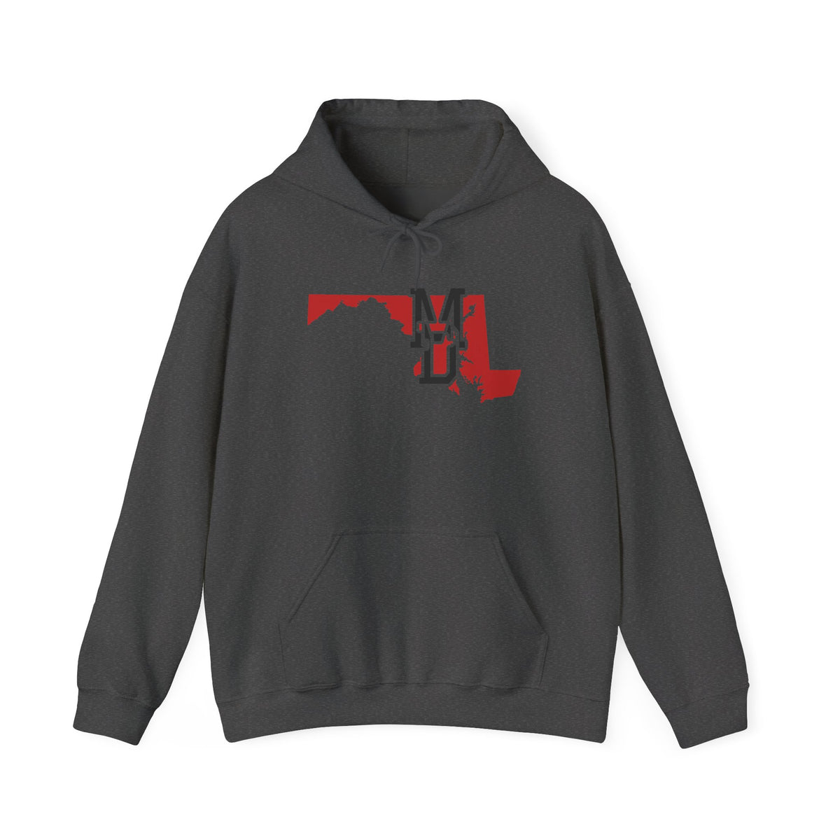 Maryland Varsity Monogram Map Hoodie