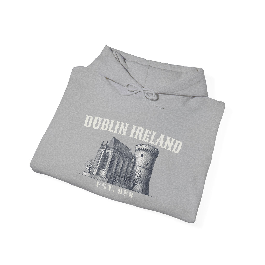 Dublin Ireland Castle Pen and Ink Sketch Hoodie