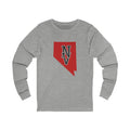 Nevada Varsity Monogram Map Long Sleeve Tee