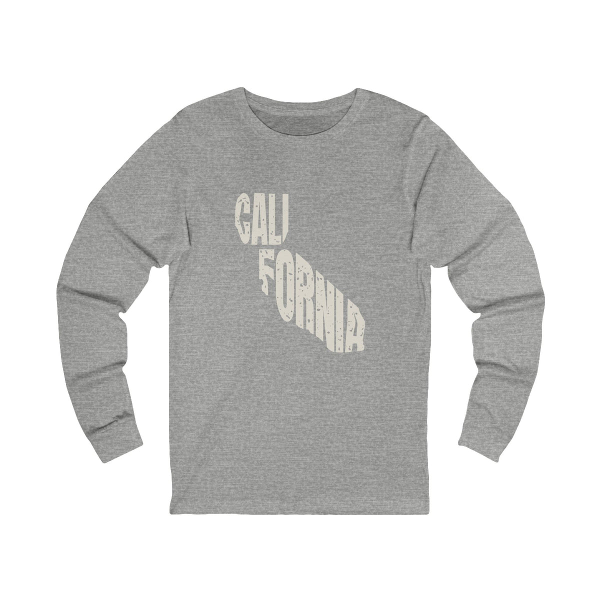 California Vintage Letters Map Long Sleeve Tee