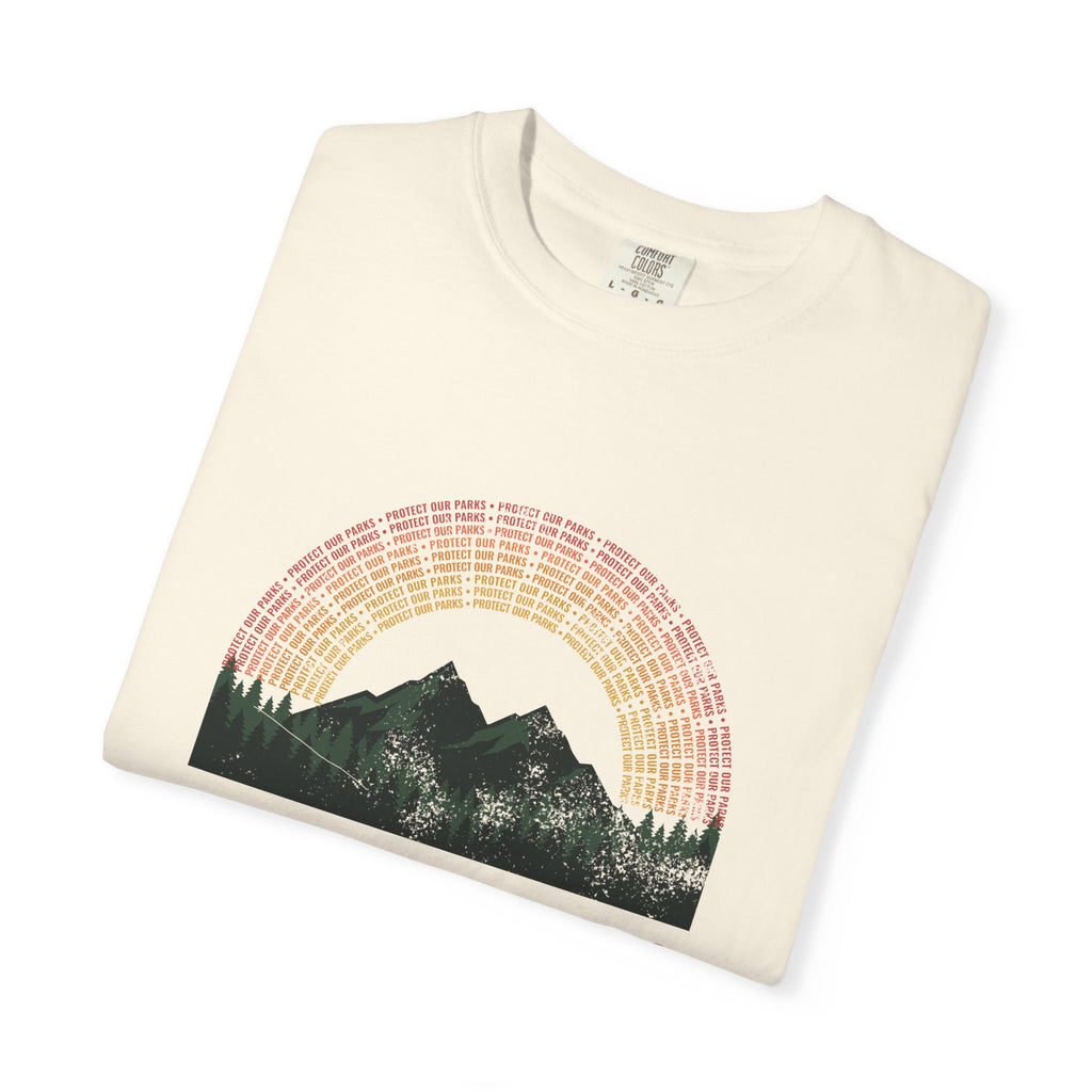 Protect Our Parks Retro Sunset Mountains T-Shirt