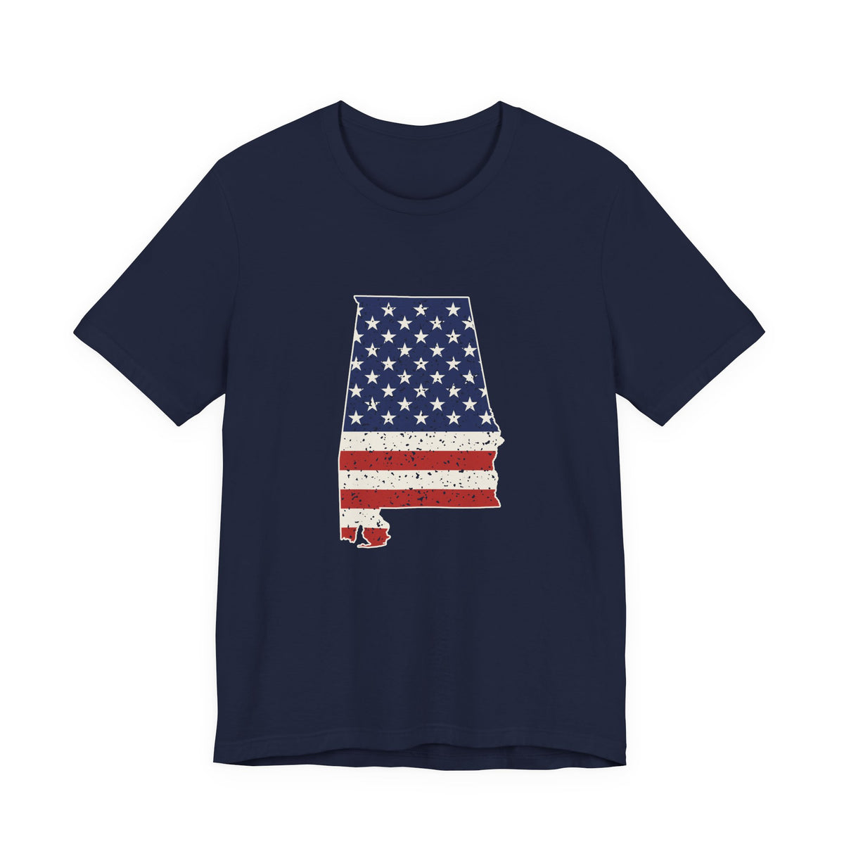 Alabama American Flag Map T-Shirt