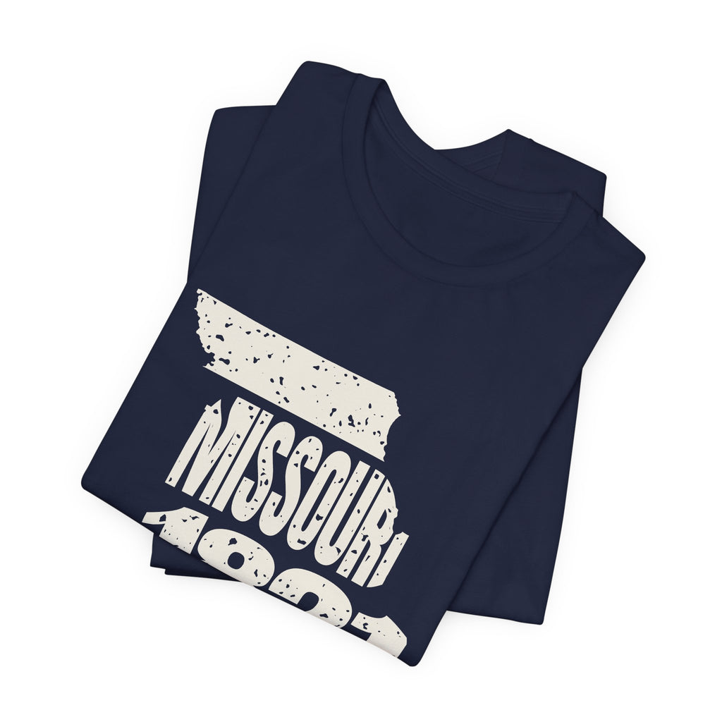 Missouri Vintage Letters Map T-Shirt