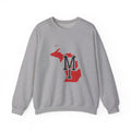 Michigan Varsity Monogram Map Crewneck Sweatshirt
