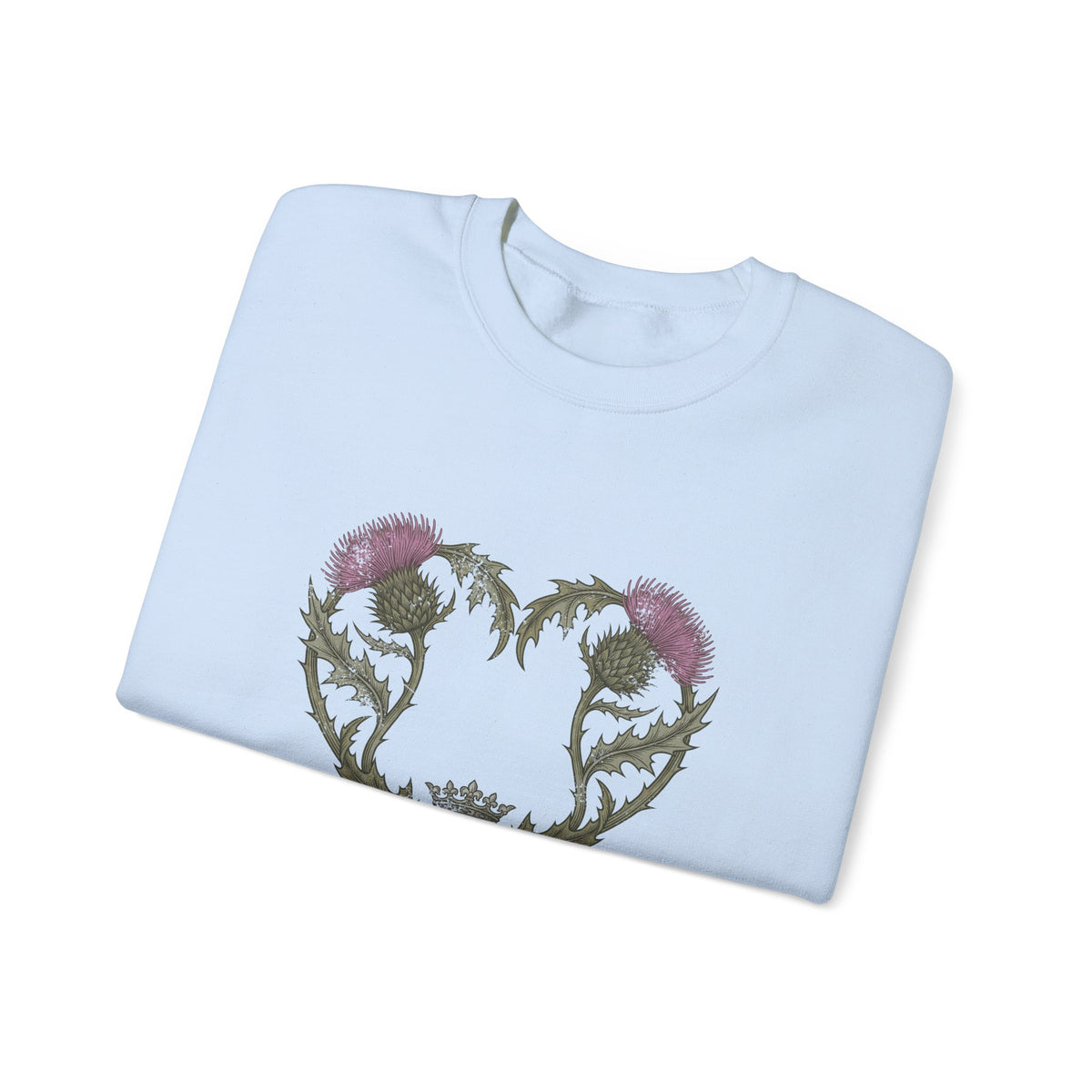 Scotland Has My Heart Purple Thistles Crewneck Sweatshirt