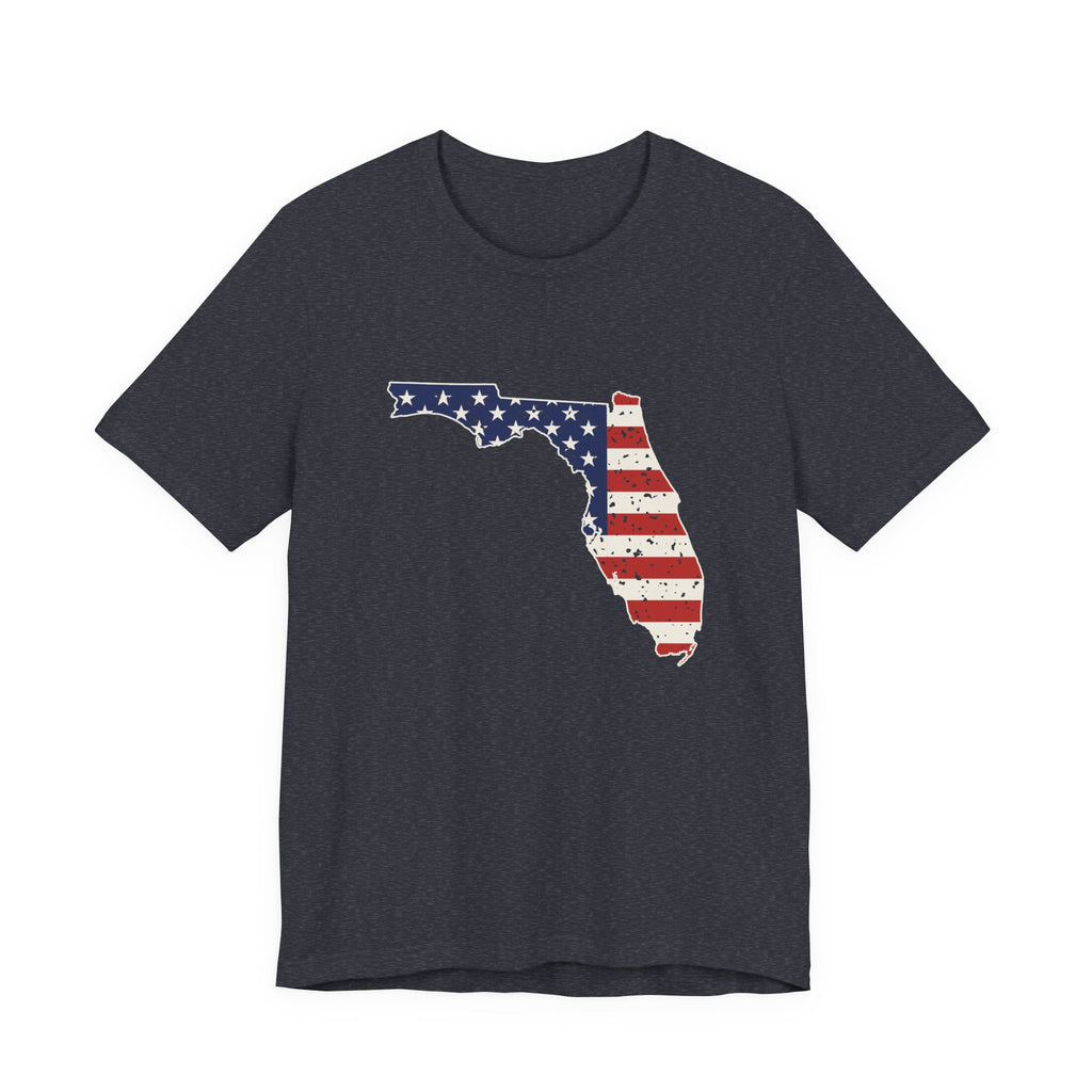 Florida American Flag Map T-Shirt