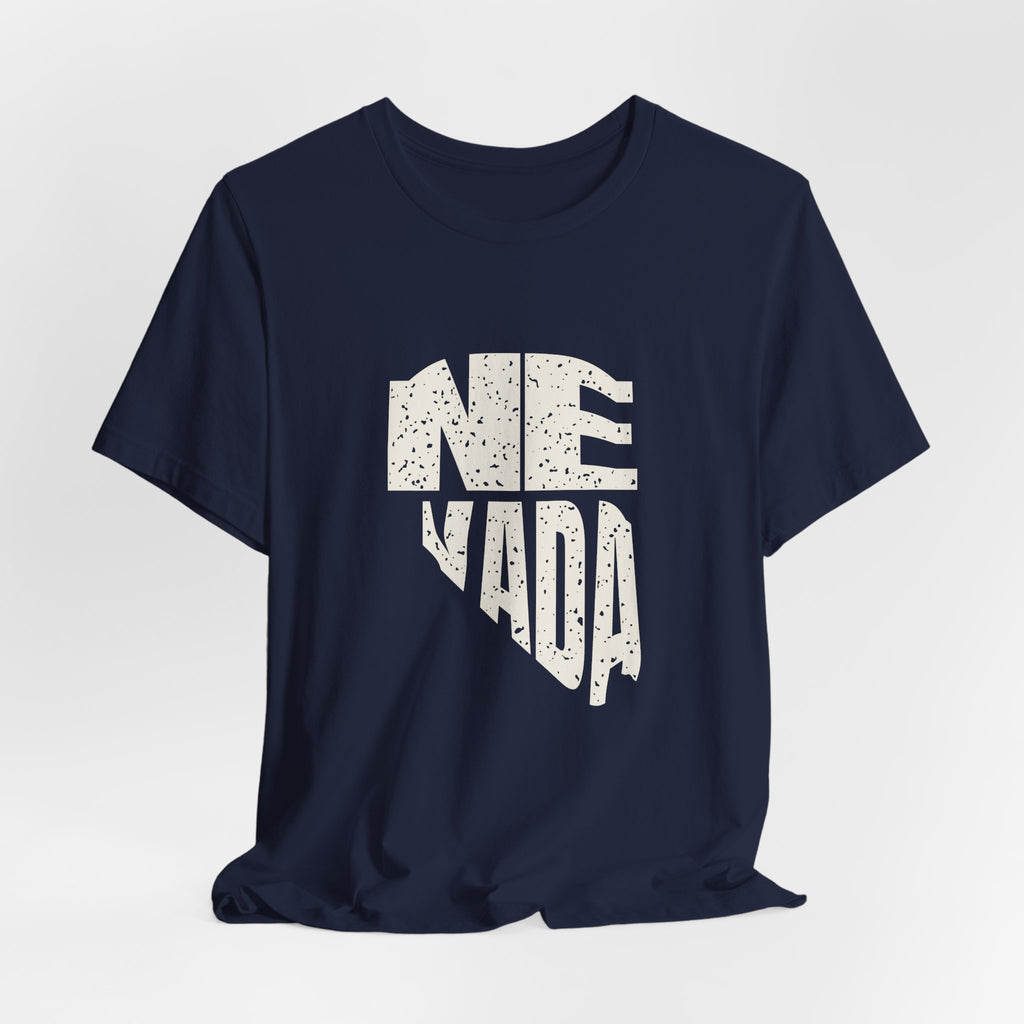 Nevada Vintage Letters Map T-Shirt
