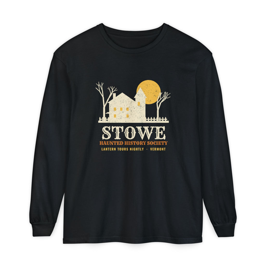 Stowe Vermont Haunted History Society Long Sleeve Tee