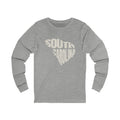 South Carolina Vintage Letters Map Long Sleeve Tee