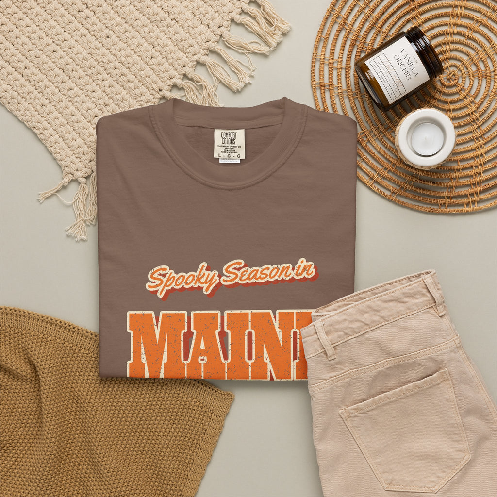 Spooky Season in Maine Vintage Postcard T-Shirt
