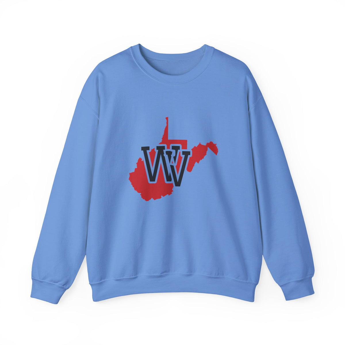 West Virginia Varsity Monogram Map Crewneck Sweatshirt