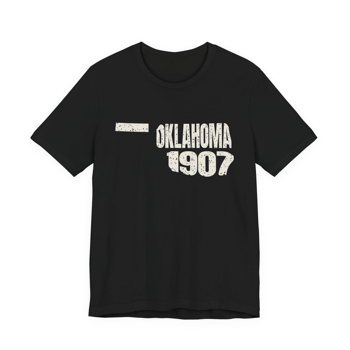 Oklahoma Vintage Letters Map T-Shirt