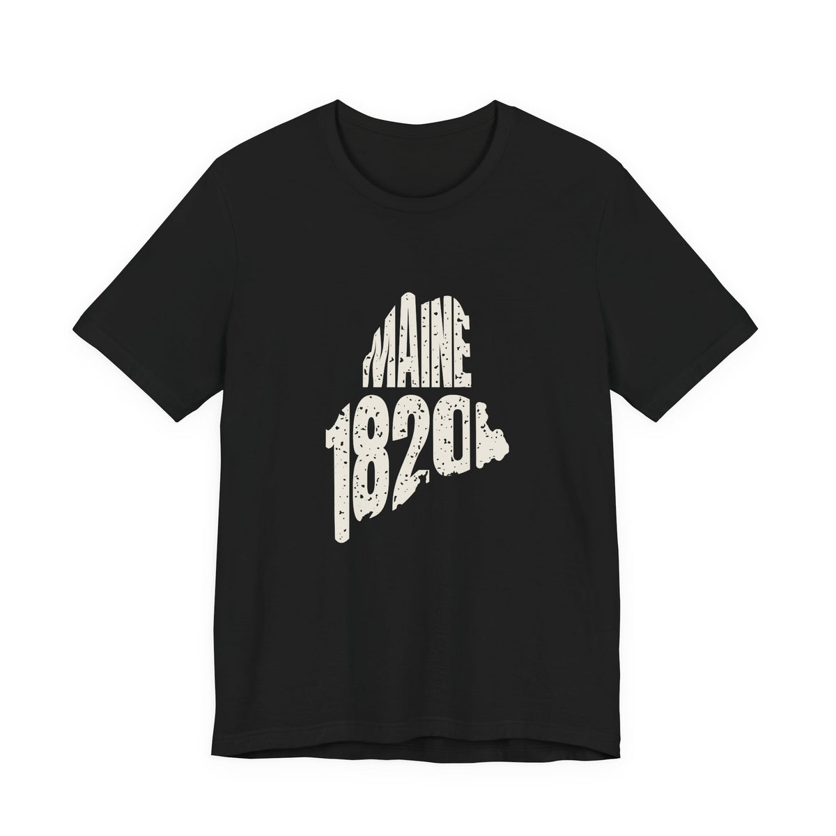 Maine Vintage Letters Map T-Shirt