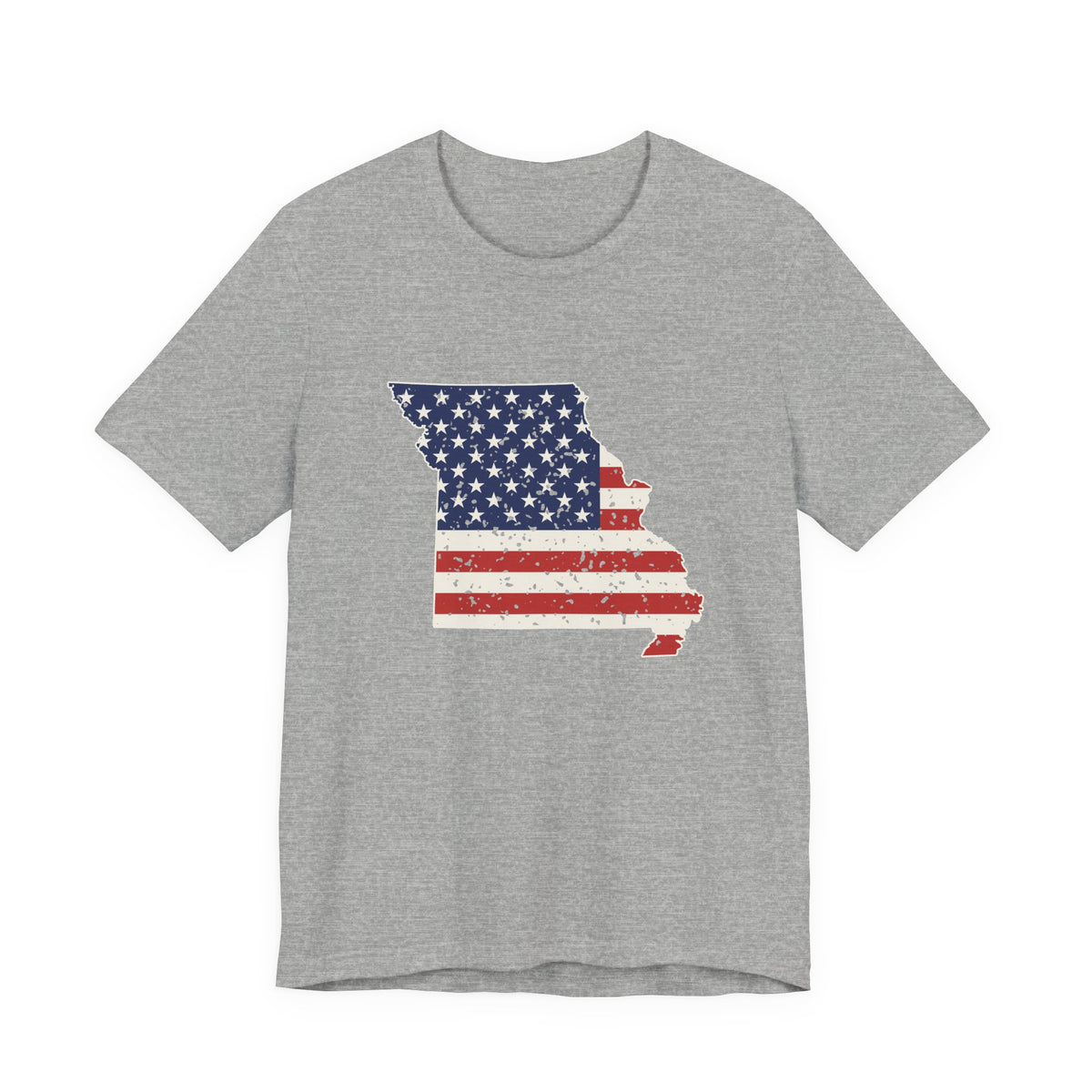 Missouri American Flag Map T-Shirt