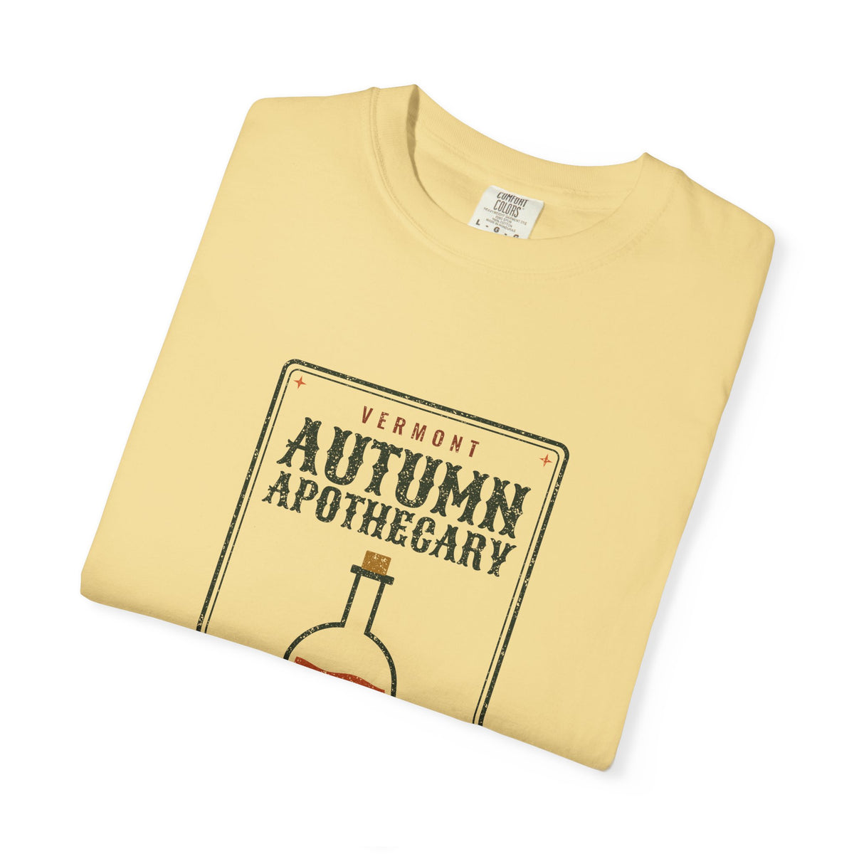 Vermont Autumn Apothecary Label T-Shirt