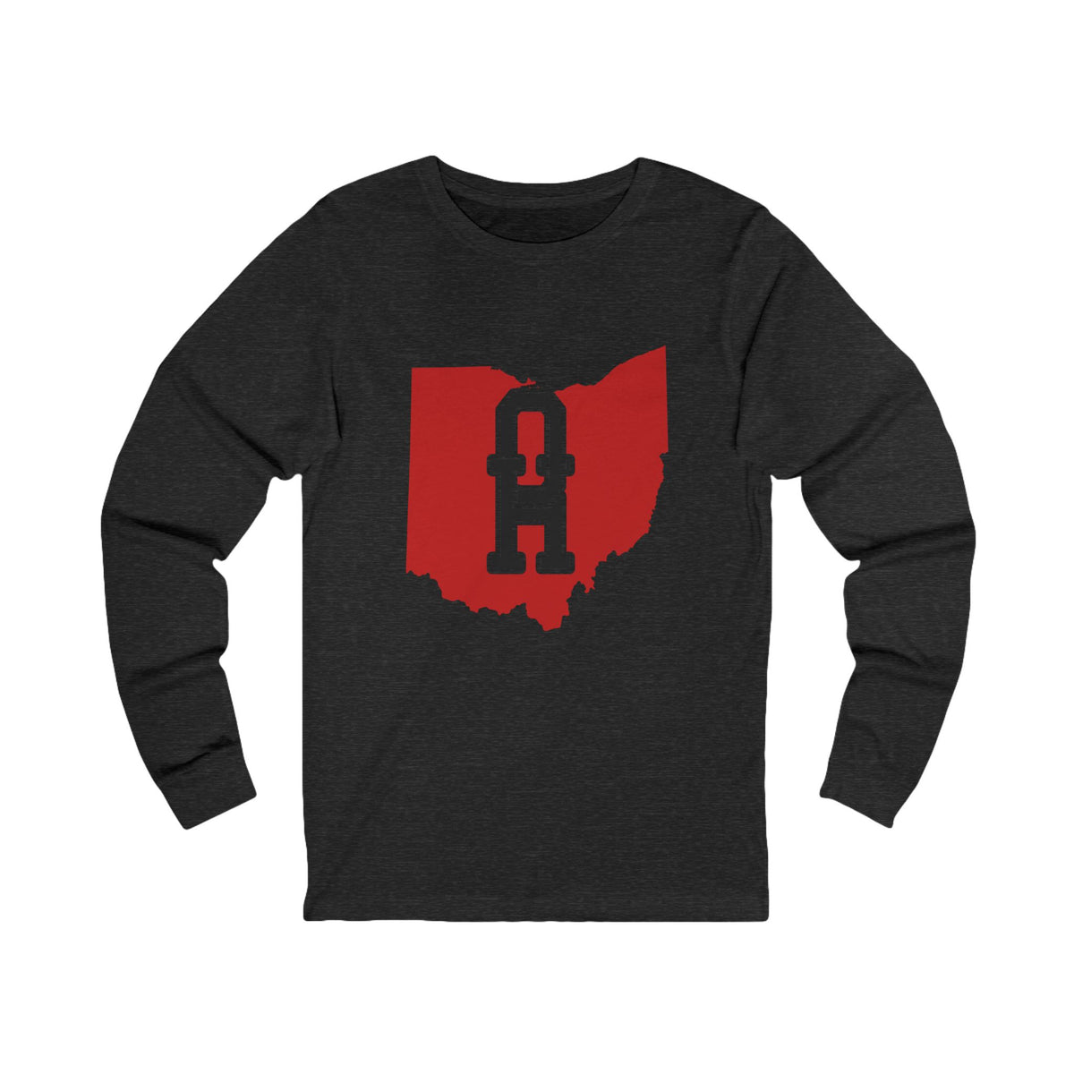 Ohio Varsity Monogram Map Long Sleeve Tee