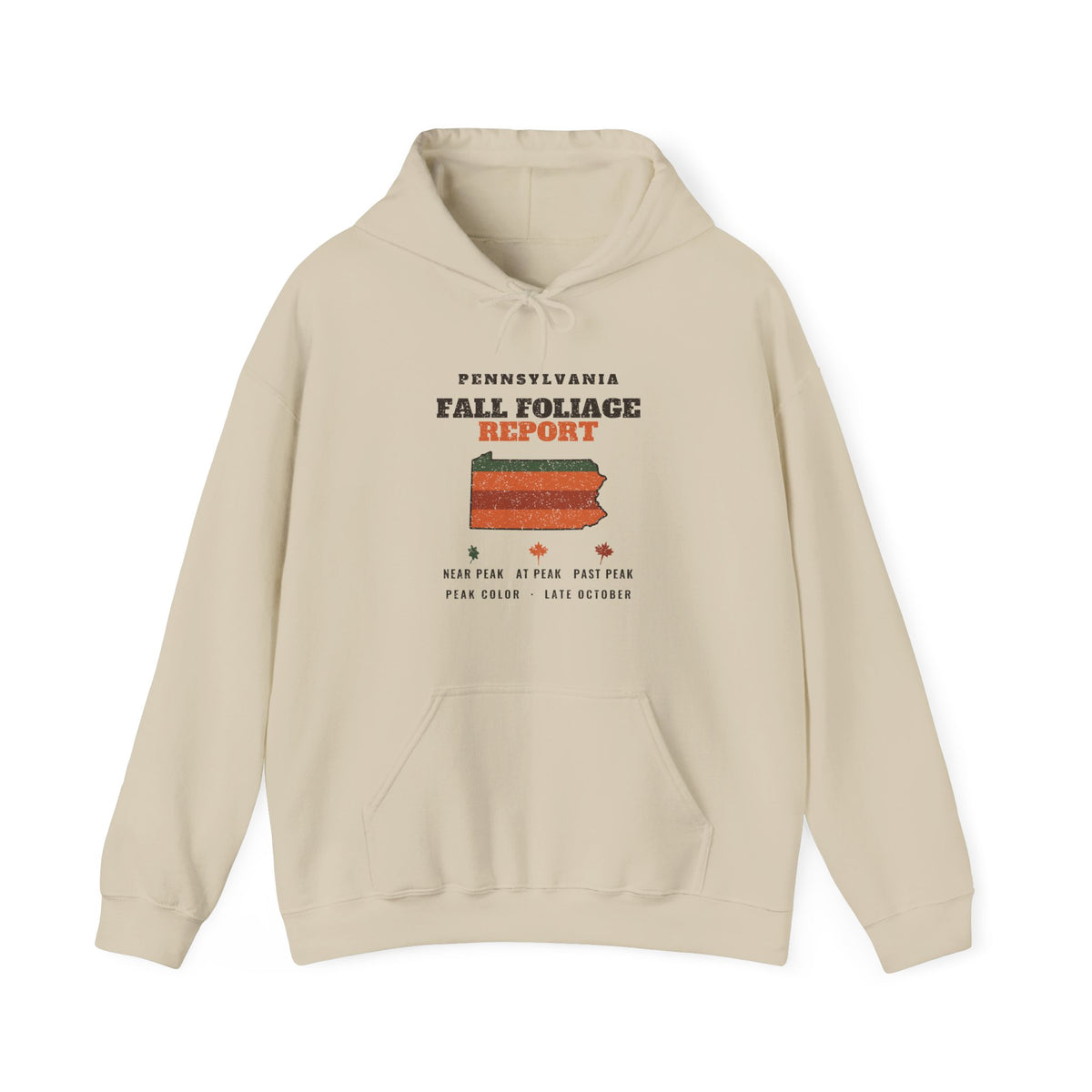 Pennsylvania Fall Foliage Report Map Hoodie