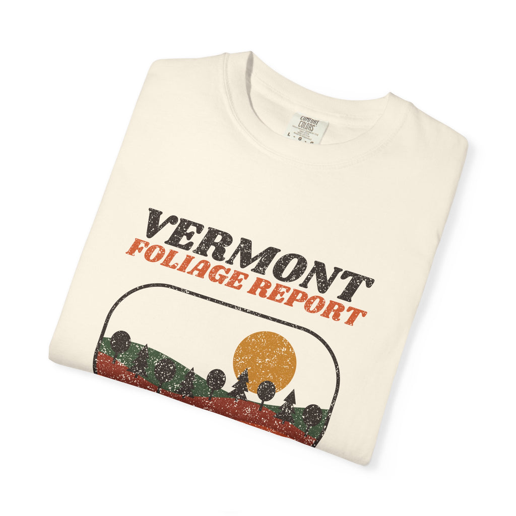 Vermont Foliage Report Retro Landscape T-Shirt